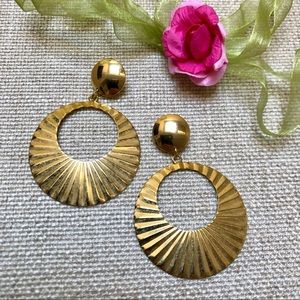 Vintage Gold tone earrings costume jewelry